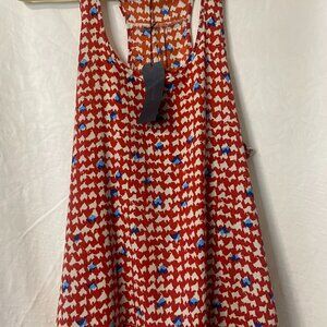 Eclair racer back hi-low top medium NWT